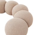thumbnail image 5 of Meridian Furniture Apollo Beige Boucle Fabric Bench, 5 of 10