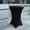 Black, variant on 32 inch Outdoor Banquet Party Events Plastic Bar Height Round Folding Cocktail Table With Tablecloth