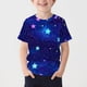 thumbnail image 2 of Camiseta de manga corta crop top chicos casual estrella impresión, cuello redondo camiseta de manga corta para niños 3-14 años de uso diario, 2 of 5