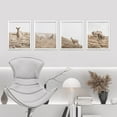 thumbnail image 3 of PixonSign Framed Wall Art Country Field Sheep & Deer Prints, Set of 4 Southwest Animals Photography Wall Decors, Nature Wall Décor, Adhesive Canvas Poster, Modern Home Artwork - 8"x10" White, 3 of 5