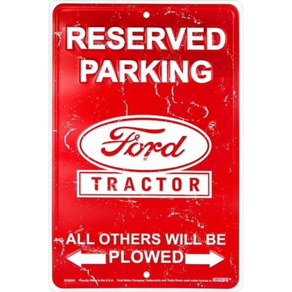 HangTime Ford Tractor Reserved Parking - All Others will be Plowed