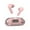 Pink, variant on Back to School Gifts under $5 Wireless Bluetooth 5.3 Headphones Transparent Digital Display Headphones Mini In-Ear Wireless Sports Headphones on Clearance