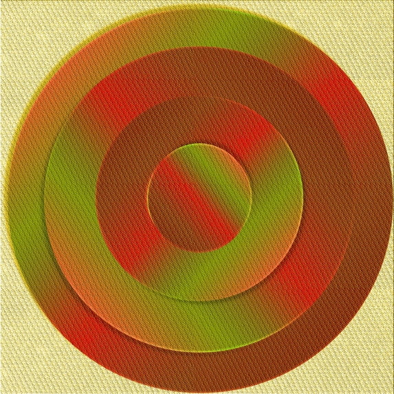 Ahgly Company Machine Washable Indoor Square Transitional Lava Red Area Rugs, 5' Square