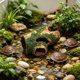 thumbnail image 4 of Cueva de árbol artificial para reptiles con terraza de asoleo y cuevas ocultas para tortugas, lagartos y recintos de reptiles, verde, plástico, múltiples tamaños, 4 of 6