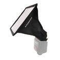 thumbnail image 2 of Polaroid Universal Studio Soft Box Flash Diffuser for Canon EOS, Nikon, Olympus, Pentax, Panasonic, Sony, Sigma, & Other External Flash Units (7" x 6" Screen), 2 of 3
