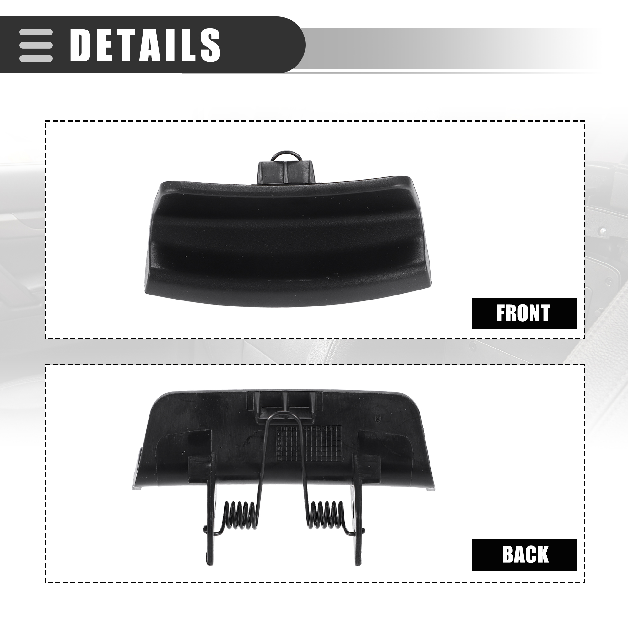 Chiusura Per Console Centrale Auto CJ5Z-78045G38-AB - Ricambio Per Ford C-Max E Escape 2013-2018, Colore Nero