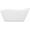 White / Brushed Brass, variant on Dreamline BTMR6528XEW31 Mirage 65" Free Standing Acrylic Soaking Tub - White