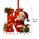 thumbnail image 2 of Adornos navideños, adornos navideños, regalos navideños, árbol de Navidad acrílico 2D, colgante de 26 letras, regalo decorativo, colgantes para fiestas navideñas familiares, objetos colgantes, 2 of 5