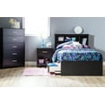 thumbnail image 3 of South Shore Step One Twin Mates Bed with 3 Drawers, in Pure Black, 3 of 9