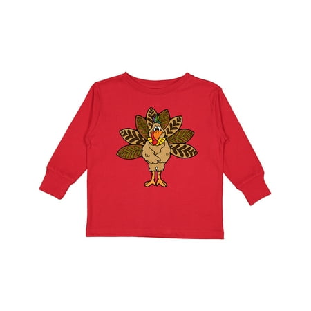 

Inktastic Thanksgiving Turkey Gift Toddler Boy or Toddler Girl Long Sleeve T-Shirt