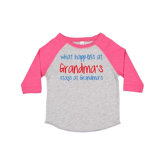 Inktastic What Happens at Grandma's Boys or Girls Toddler T-Shirt
