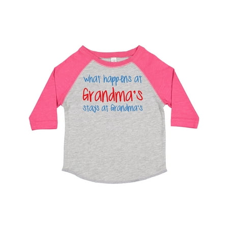 

Inktastic What Happens at Grandma s Gift Toddler Boy or Toddler Girl T-Shirt