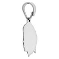 thumbnail image 3 of Small Sterling Silver Girl Silhouette Charm Pendant for Women with Removeable Bale for Charm Bracelets 13/16 inch tall, 3 of 5