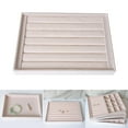 thumbnail image 3 of Velvet Jewelry Display Storage Tray Holder Box, Drawer Insert Organizer for Girls Women, Lightweight Style 04, 3 of 8