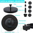 thumbnail image 3 of Garden Fountain Solar Pump Solar Fountain, Floating Solar Fountain Pump with 6 Fountain Styles for Garden, Solar Water Pump, Garden Pond Pump or Bird, 3 of 5