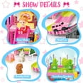 thumbnail image 4 of UQN Dollhouse Kit for Girls Ages 3-6, 471PCS Pink Castle Toys with Slide, Track, Lights, DIY 11 Rooms 4 Balconies Furniture, Pretend Play Toys Birthday Gift for Girls Kids 4 5 6 7 8 Years Old, 4 of 7