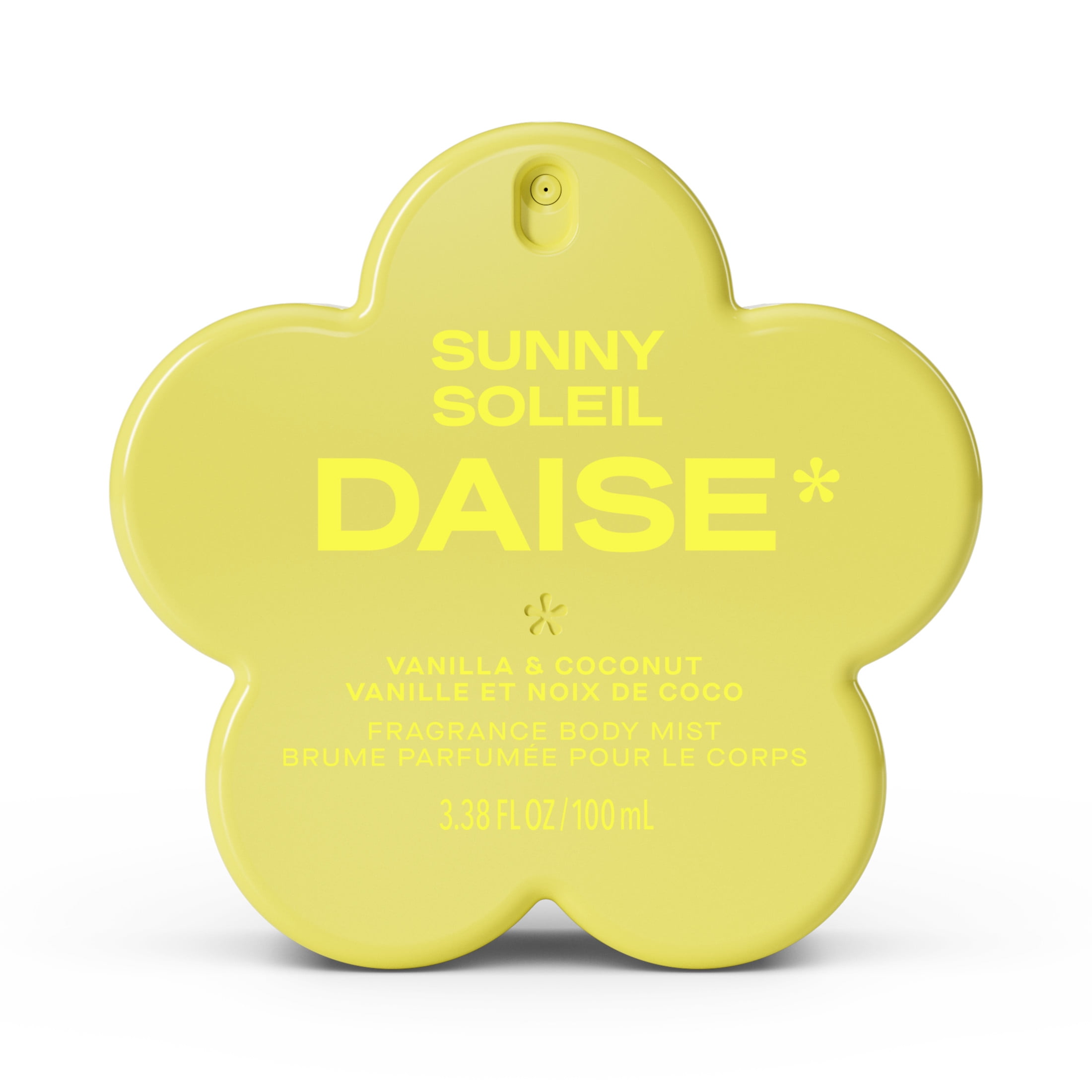 DAISE Sunny Daise Fragrance Body Mist in Vanilla & Coconut, 3.3 fl oz/100 mL, body mist, spritz, spray