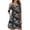 Black, variant on Women's Casual Tennis Dress for Summer Lightweight Spaghetti Strap Cold Shoulder Ruffle Sleeve Dress with Pocket for Everyday Wear Black M