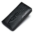 thumbnail image 1 of TITAKING Men's Long Genuine Leather Crocodile Pattern Wallet, Business Clutch, Multi-Card Organizer, 1 of 5