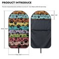 thumbnail image 6 of XYZCANDO Colored Wooden Paw Print Pattern Terry Cloth Car Seat Covers Sweatproof, Suitable for Bucket Seat Van Truck Seat, Car Seat Protector, for Vans Trucks, 6 of 6