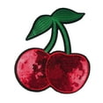 thumbnail image 2 of Parche de hierro perfecl de Cereza con lentejuelas para ropa mochila, 2 of 8
