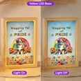 thumbnail image 2 of Wagging Tail Miniature American Shepherd Celebrates Rainbow Pride LGBT LGBTQ+ Acrylic Plaque with Wood Photo Frame Box MAS Dog Lover Gifts Light Box - 01003, 2 of 5