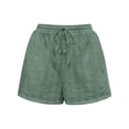 thumbnail image 6 of Nestiefly Womens Lace Shorts 2026 Cute Eyelet Boho Summer Drawstring High Waist Cotton Shorts for Women Trendy Green S, 6 of 7