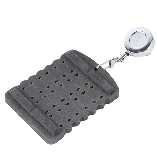 Placa colgante de cebo volador de espuma con gancho de lana con clip con hebilla retráctil, accesorios de pesca para llevar, accesorios de pesca pequeños.