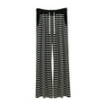thumbnail image 4 of Womens Travel Pants Casual Striped Straight Leg Wide Leg Pants With Drape & Loose Pockets Home Pajama Pants 70% Cotton 30% Linen L Pants For Women, 4 of 4