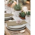 thumbnail image 6 of Cloth Napkins 1 Piece - 20x20 Inches, Brown Farmhouse Washable Reusable Table Napkins, Vintage Country Monochrome Textured Soft & Absortbent Dining Napkin for Party Wedding Hotel Restaurant, 6 of 8