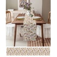 thumbnail image 3 of Boanket Spring Floral Table Runner - 48 Inch Long, Kitchen Dining Table Runner Dresser Scarves, Summer Yellow Pink Flowers Botanical Farmhouse Home Decor for Coffee Table Wedding Party Banquet, 3 of 8