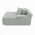 thumbnail image 3 of Modern Velvet Single Sofa Lounge Chair 85cm for Indoor Use, 3 of 10