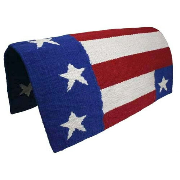 Patriotic American Flag Wool Saddle Blanket Tahoe 34