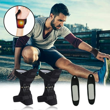 

WTN Joint Support Knee Pads Powerfulrebound Springforce Self-Heating Wristband(Ship From US)