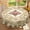 Beige pink 1, variant on Janvonne Spring Luxury White and Gold Floral Round Tablecloth 60in, Waterproof & Stain Resistant, Perfect for Easter, Spring Brunch, Wedding, and Formal Dining Decor