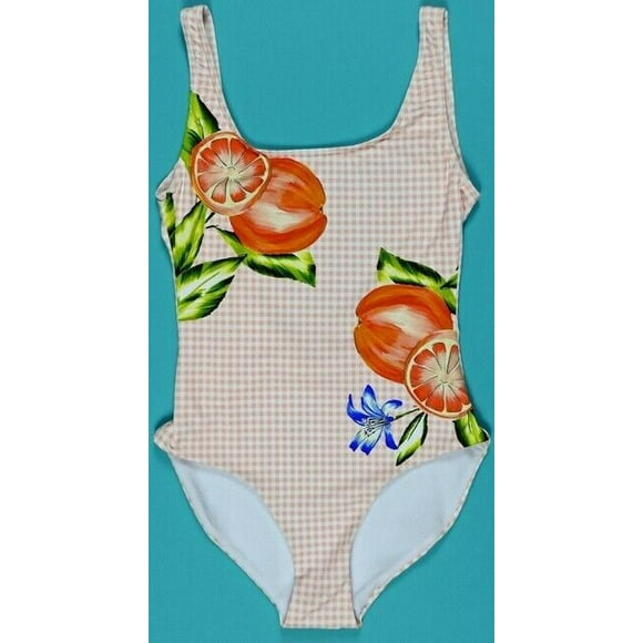 ONIA Maillots de Bain KELLY Oranges Placement une Pièce Maillot de Bain Vichy ( XL )