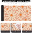 thumbnail image 3 of Extended Gaming Mouse Pad (35.4x15.7 in), Large Stable Rubber Base Mousepad with Stitched Edges, Keyboard Mouse Mat Desk Pad for Work, Game, Office, Home (A-Orange Floral, Extended), 3 of 7