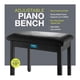 thumbnail image 2 of Banco de Piano Knox Gear Ajustable de 48 cm con Almacenamiento Negro, 2 of 5
