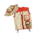 thumbnail image 3 of Chaleco y sombrero de explorador para niños, conjunto de chaleco y sombrero de carga, kit de explorador para exteriores para parque Naranja, 3 of 9