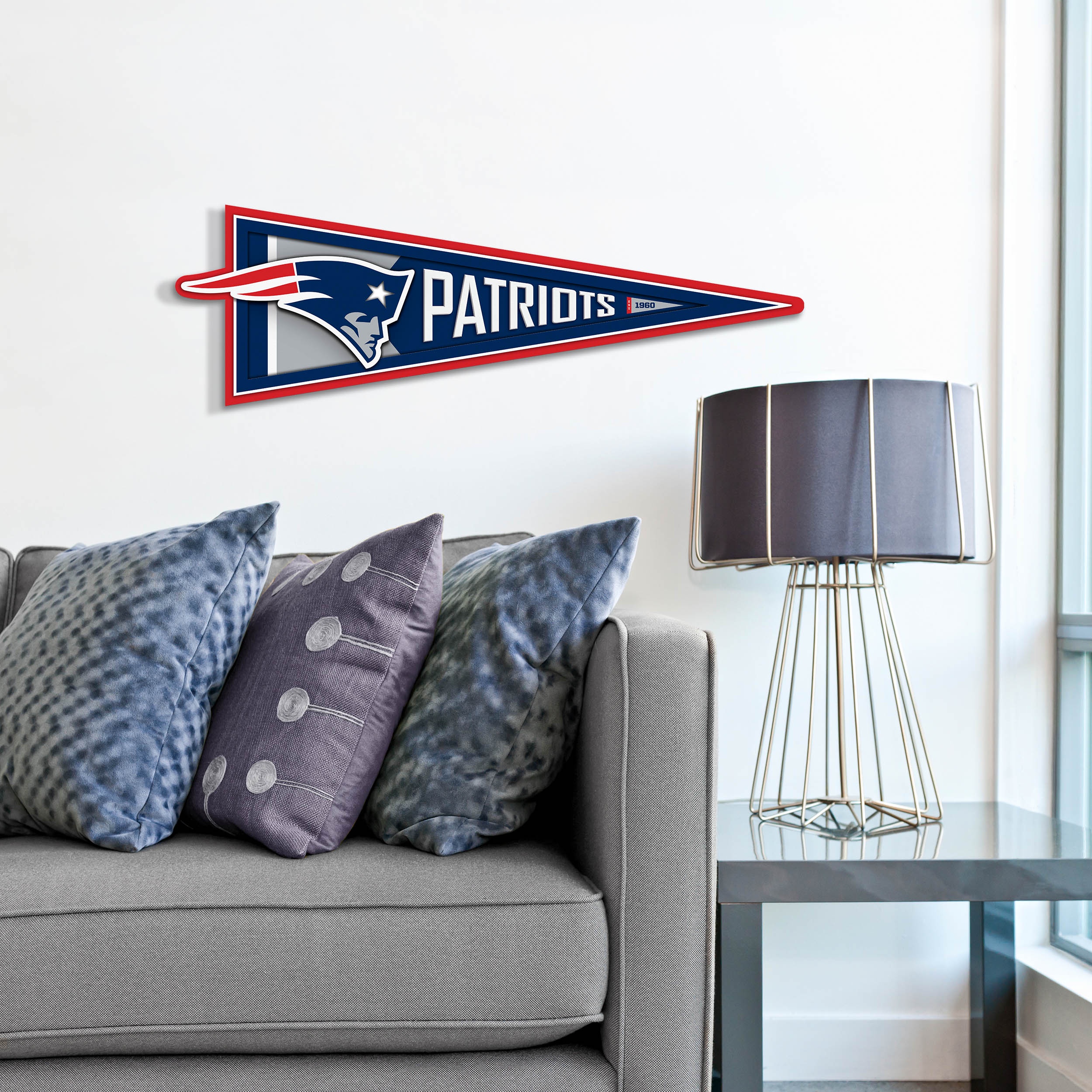 YouTheFan NFL New England Patriots Pennant Sign
