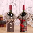 thumbnail image 2 of harmtty Xmax Christmas Wine Bottle Cover Festive European Design Ornamental Wine Bottle Sleeve for Home Decor Parties Gifts B, 2 of 7