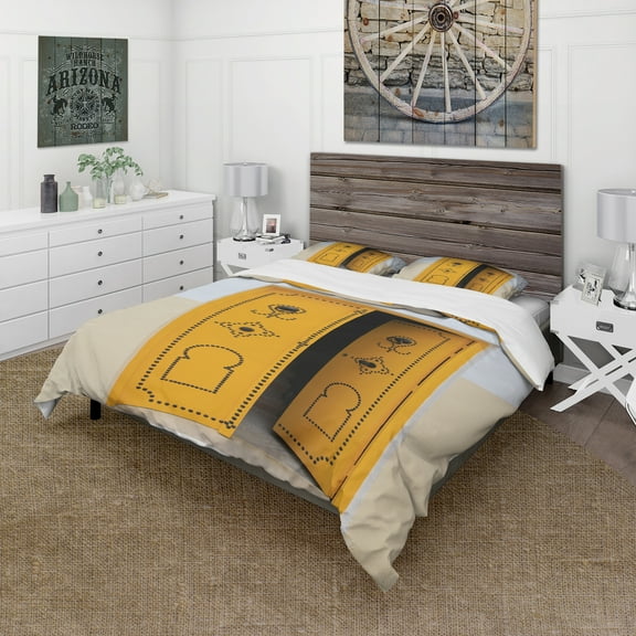 Designart 'Decorative Doors of Tunisia' Vintage Duvet Cover Set