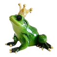 thumbnail image 2 of yotijay Statues Figurines Art, Lovely Frog Sitting Sculpture, Resin Statue, 2 of 9