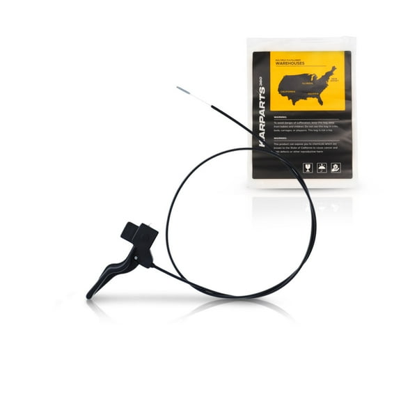 KarParts360 For Chevy Silverado 1994-2003 Hood Release Cable | Black | Plastic/Metal | 148 Centimeters | With Handle | Replacement For 90482081