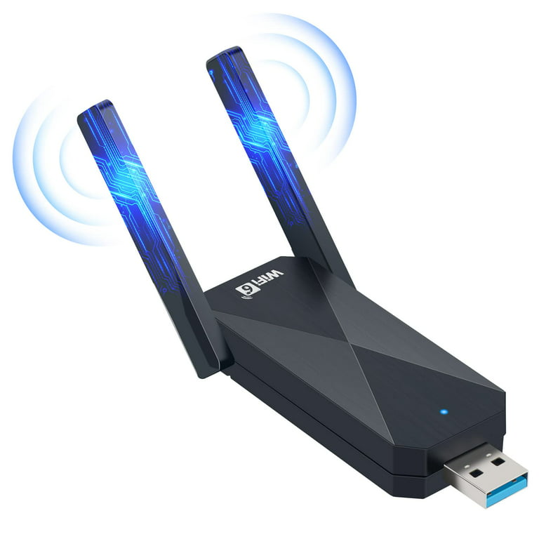 USB WiFi 6 Adapter for PC, AX1800 USB3.0 Wireless WiFi Adapter for