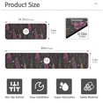 thumbnail image 3 of Yayeee Faucet Mat for Kitchen Sink 14.7" Diatomite Long Splash Guard Pad, Dark Purple Floral Pattern, 2 Pack, 3 of 7