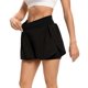 thumbnail image 3 of Pantalones cortos deportivos Verano Cintura alta Correr Yoga Falso Pantalones de dos piezas Sueltos Secado rápido Fitness Pantalones cortos a prueba de humo Pantalones cortos deportivos de cintura cru JFHHH pequeña, 3 of 5