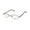 White, variant on NEW VERA WANG V110 WOMENS/LADIES CAT EYE FULL-RIM CHROME / BLACK CAT EYE "SCHOOL TEACHER" LOOK FRAME DEMO LENSES 49-17-135 EYEGLASSES/GLASSES