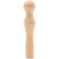 Mug Hooks, 3-3/8 inch Unfinished Wood Pegs for Hanging, Hook Racks, and Crafts, Pack of 10 Decorative Wooden Wall Hooks, by Woodpeckers