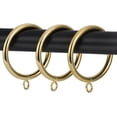 thumbnail image 4 of Curtain Ring Metal 28-Pcs 2.0 Inch Inner Diameter with Eyelets Fit Up to 1.7 Inch Rod Large Wire Diameter (Gold-28pcs), 4 of 5